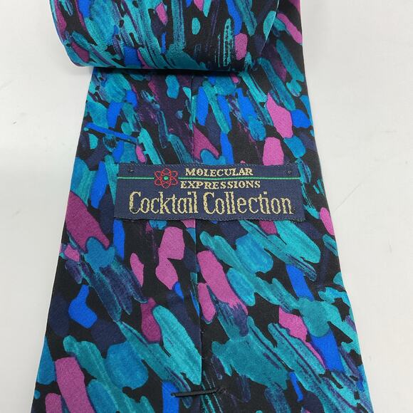 Vintage Men Novelty Tie by Stonehenge Molecular Expressions Tequila Cocktail Tie - Picture 4 of 6